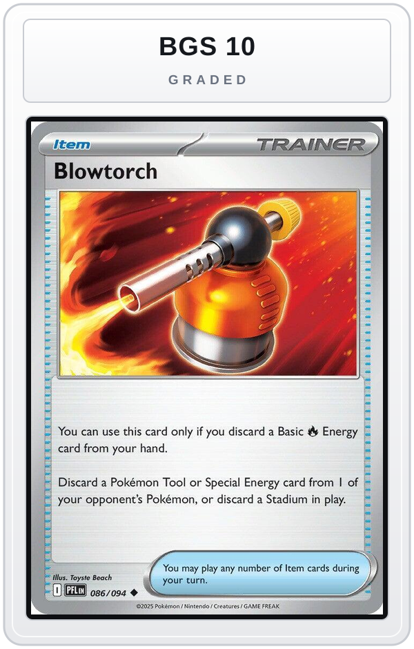 Graded - Blowtorch - 086/094 — BGS 10 graded overlay