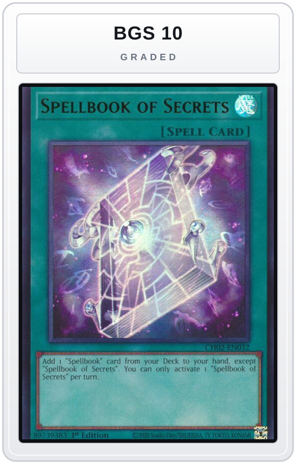 Graded - Spellbook of Secrets — BGS 10 graded overlay