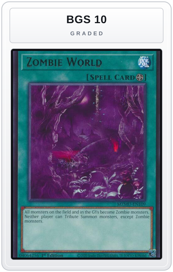 Graded - Zombie World — BGS 10 graded overlay