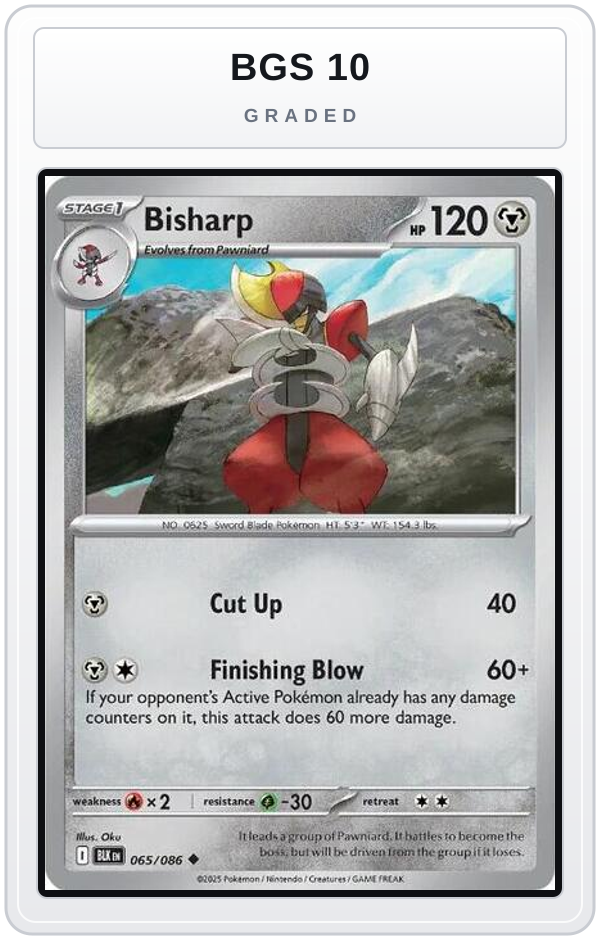 Graded - Bisharp — BGS 10 graded overlay