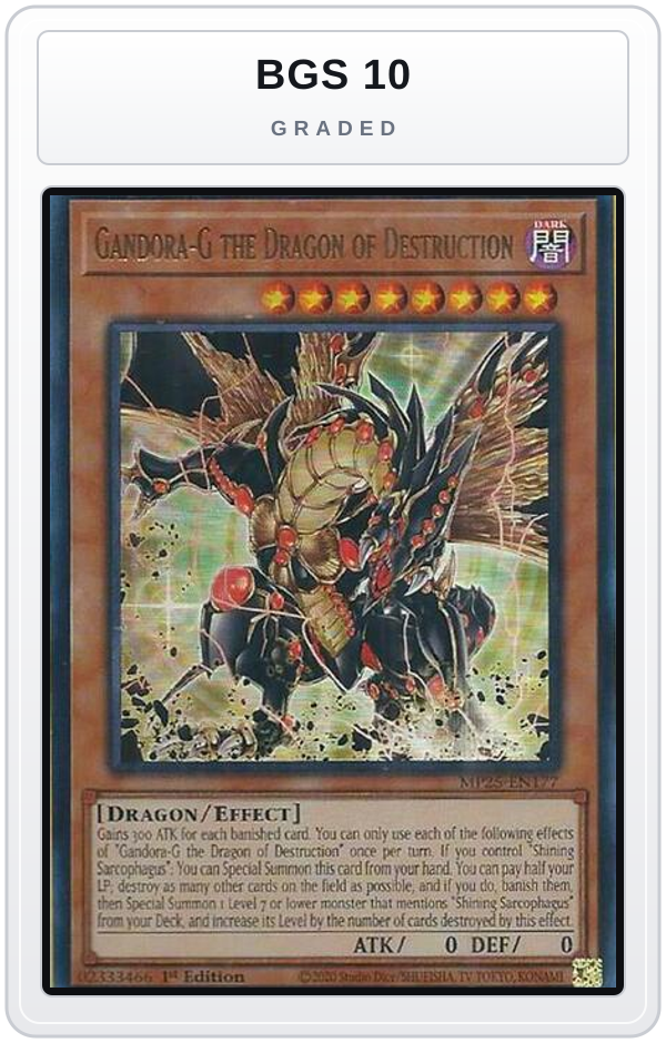 Graded - Gandora-G the Dragon of Destruction — BGS 10 graded overlay