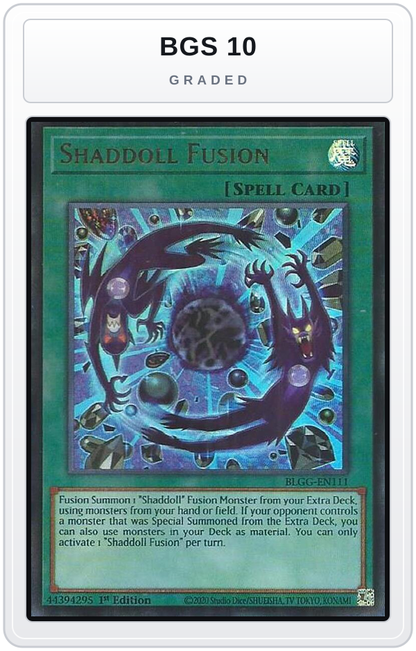 Graded - Shaddoll Fusion — BGS 10 graded overlay