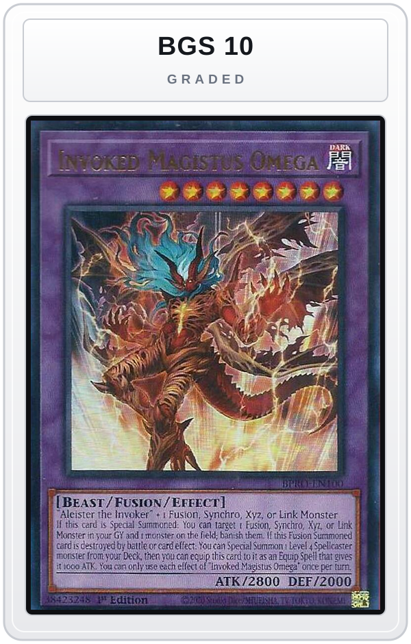 Graded - Invoked Magistus Omega — BGS 10 graded overlay