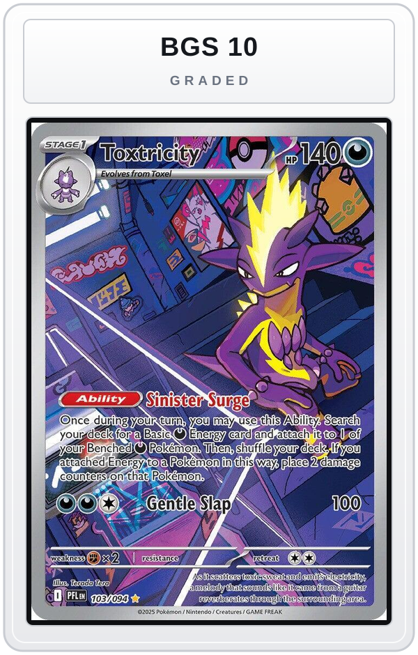 Graded - Toxtricity - 103/094 — BGS 10 graded overlay