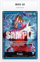 Graded - Buggy (OP09-042) — BGS 10 graded overlay