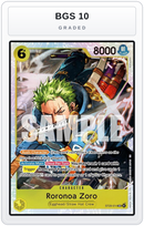 Graded - Roronoa Zoro — BGS 10 graded overlay