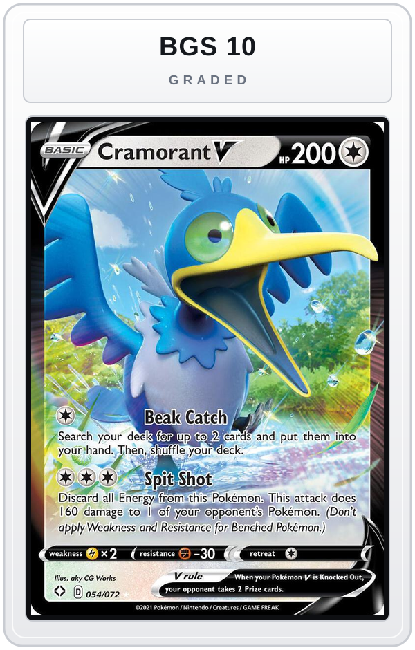 Graded - Cramorant V — BGS 10 graded overlay