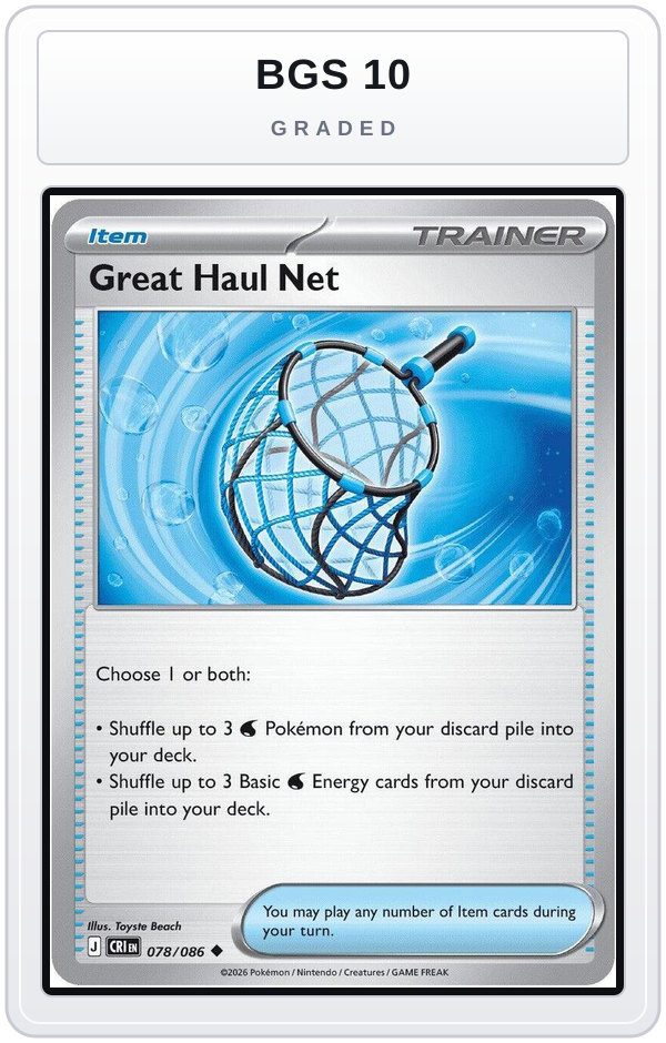 Graded - Great Haul Net — BGS 10 graded overlay