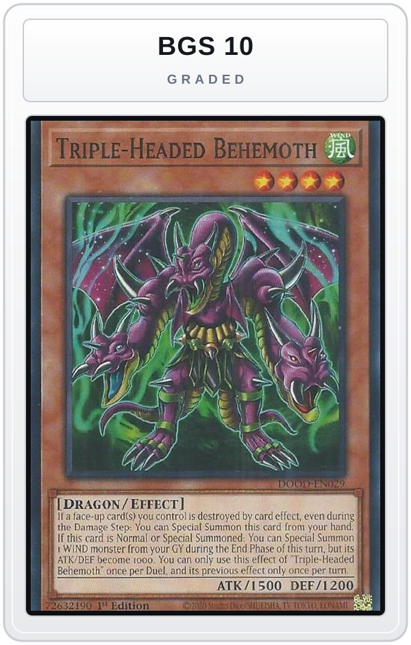 Graded - Triple-Headed Behemoth — BGS 10 graded overlay