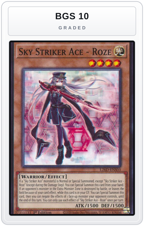 Graded - Sky Striker Ace - Roze — BGS 10 graded overlay