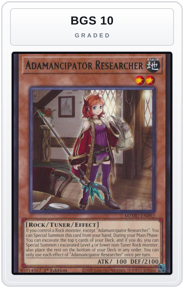Graded - Adamancipator Researcher — BGS 10 graded overlay