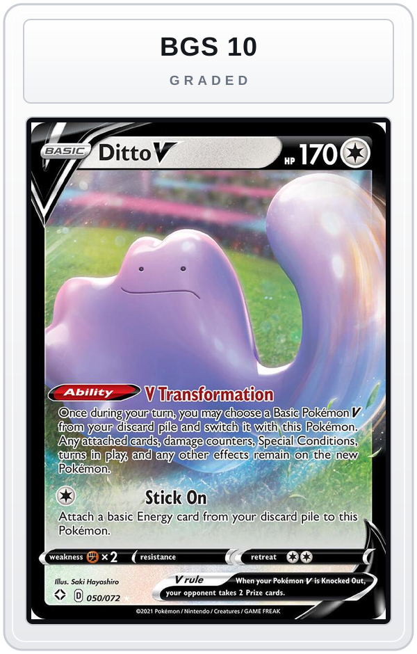Graded - Ditto V — BGS 10 graded overlay