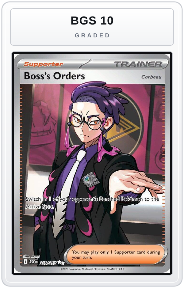 Graded - Boss's Orders [Corbeau] - 256/217 — BGS 10 graded overlay