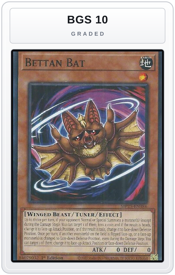 Graded - Bettan Bat — BGS 10 graded overlay