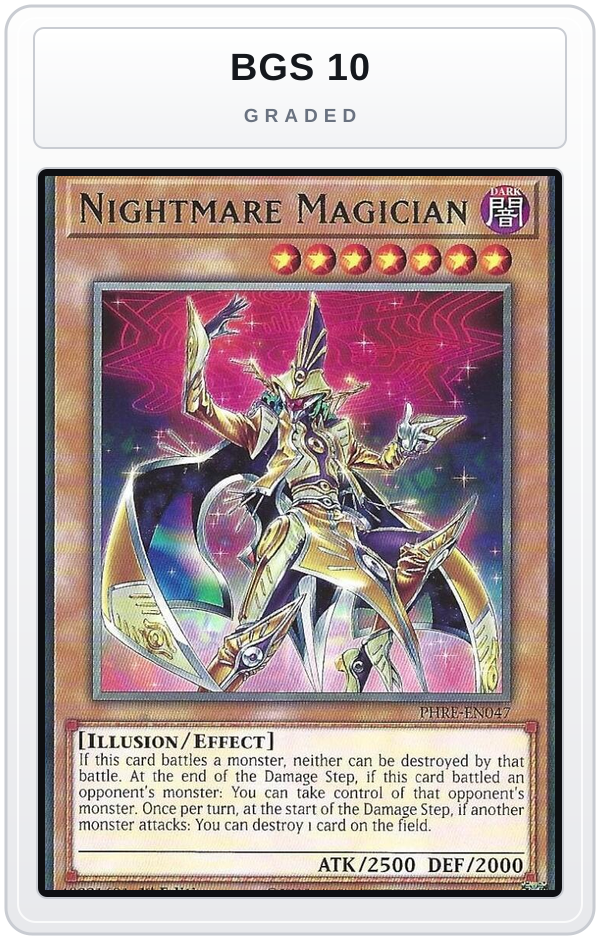 Graded - Nightmare Magician — BGS 10 graded overlay