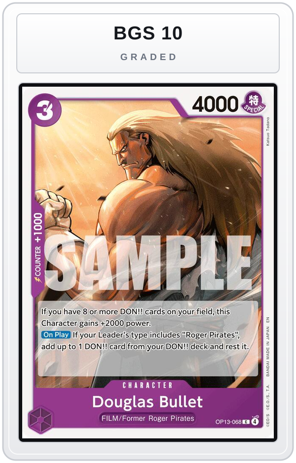Graded - Douglas Bullet — BGS 10 graded overlay