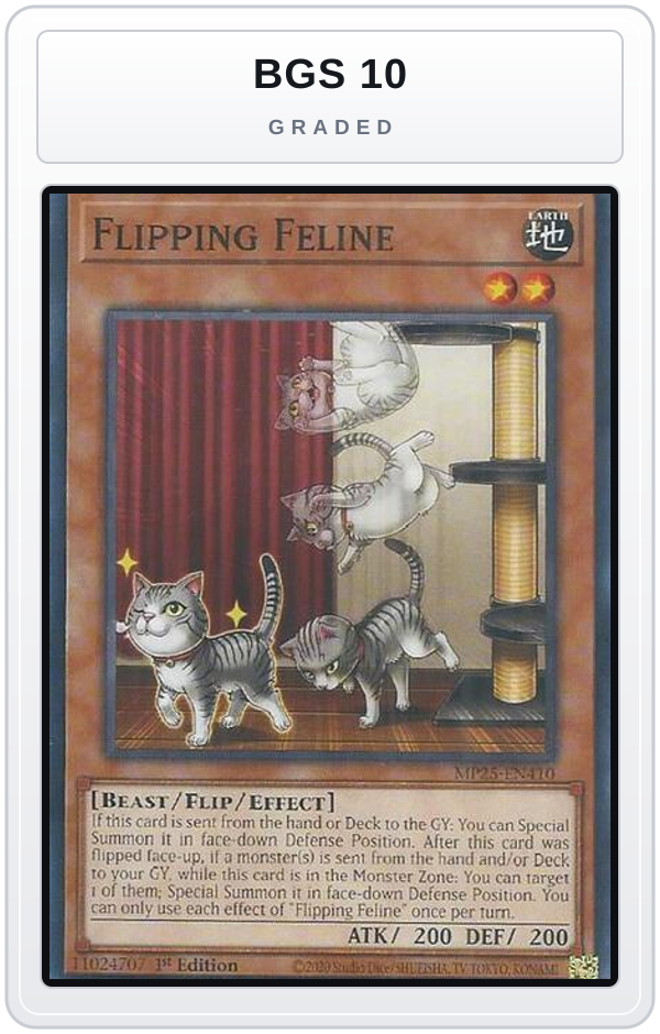 Graded - Flipping Feline — BGS 10 graded overlay