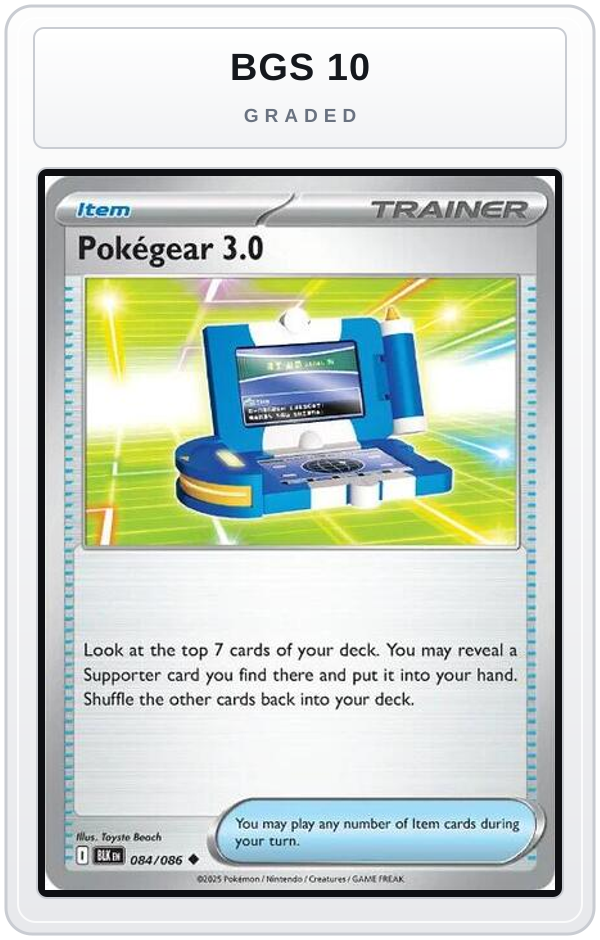 Graded - Pokegear 3.0 — BGS 10 graded overlay