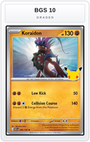Graded - Koraidon — BGS 10 graded overlay