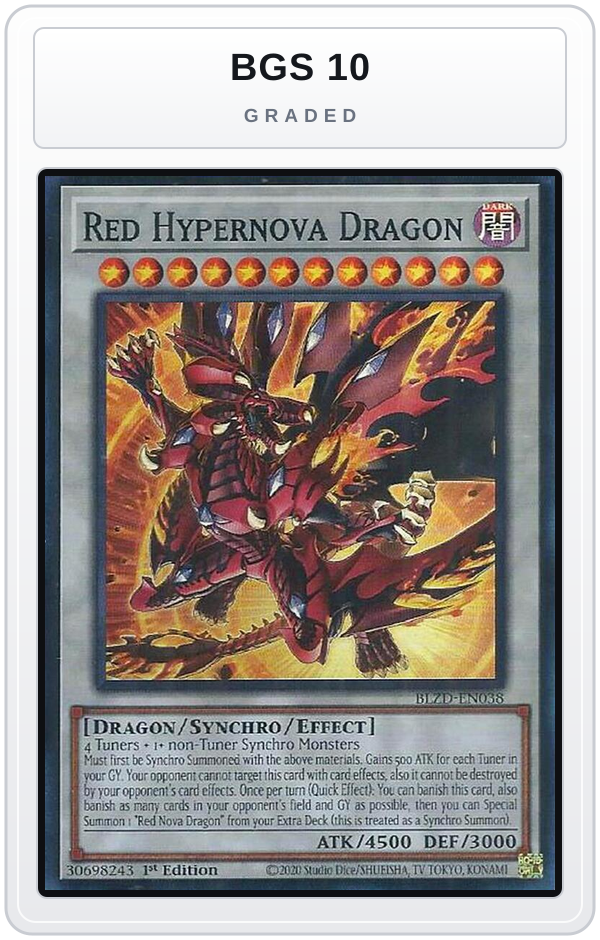 Graded - Red Hypernova Dragon — BGS 10 graded overlay