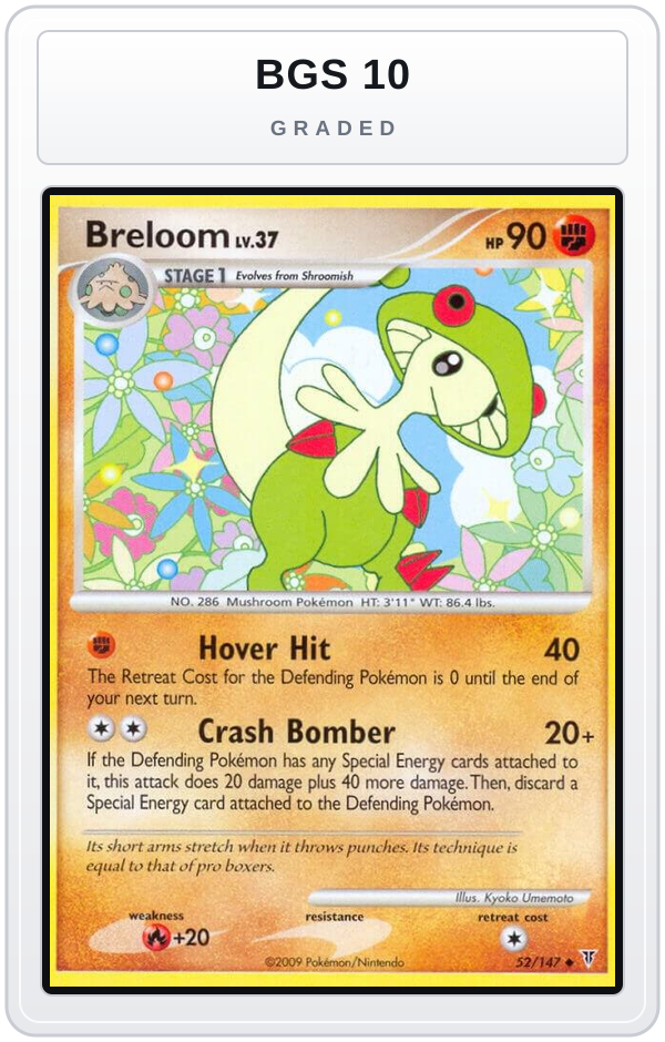 Graded - Breloom — BGS 10 graded overlay