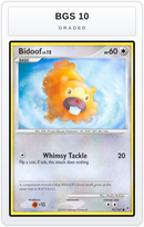 Graded - Bidoof — BGS 10 graded overlay