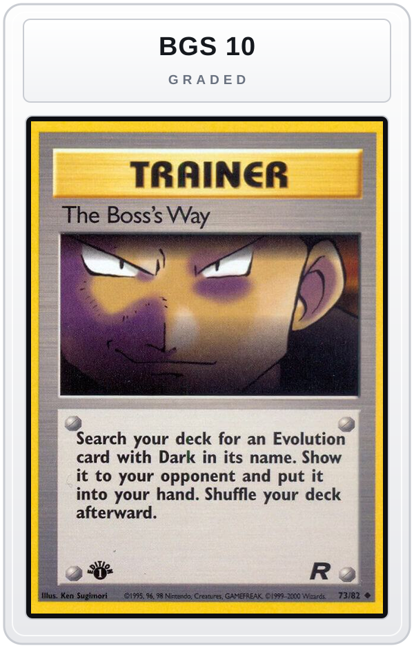 Graded - The Boss's Way — BGS 10 graded overlay