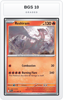 Graded - Reshiram — BGS 10 graded overlay