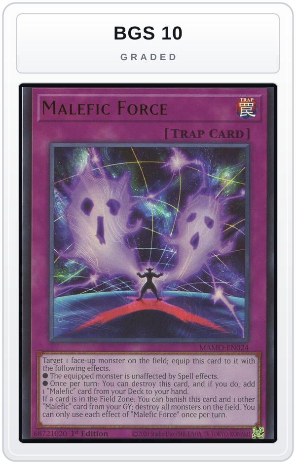 Graded - Malefic Force — BGS 10 graded overlay