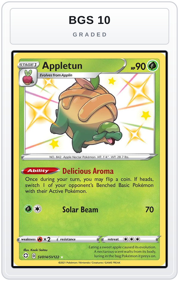 Graded - Appletun — BGS 10 graded overlay