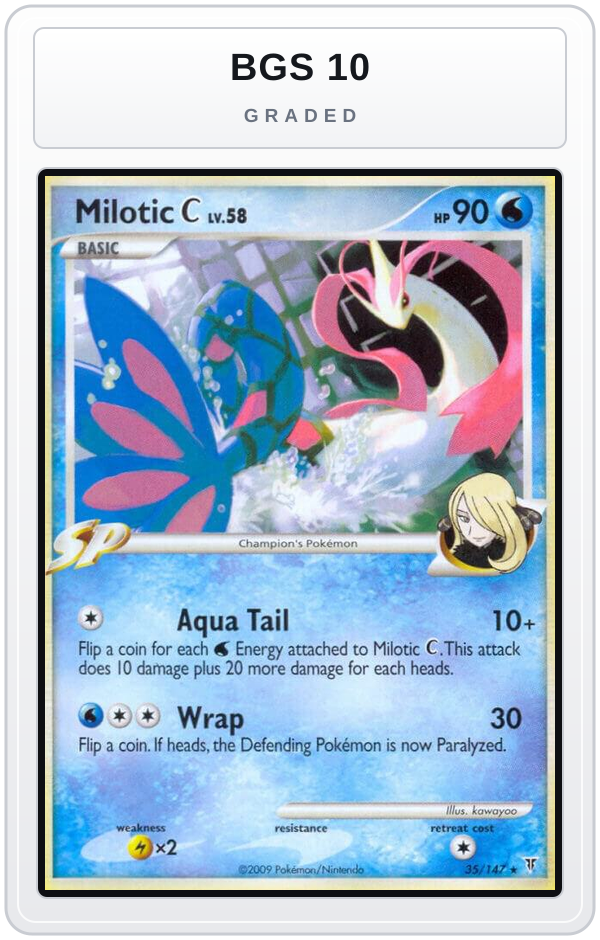 Graded - Milotic C — BGS 10 graded overlay