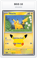 Graded - Pikachu - 045/128 — BGS 10 graded overlay
