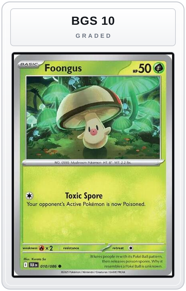 Graded - Foongus — BGS 10 graded overlay