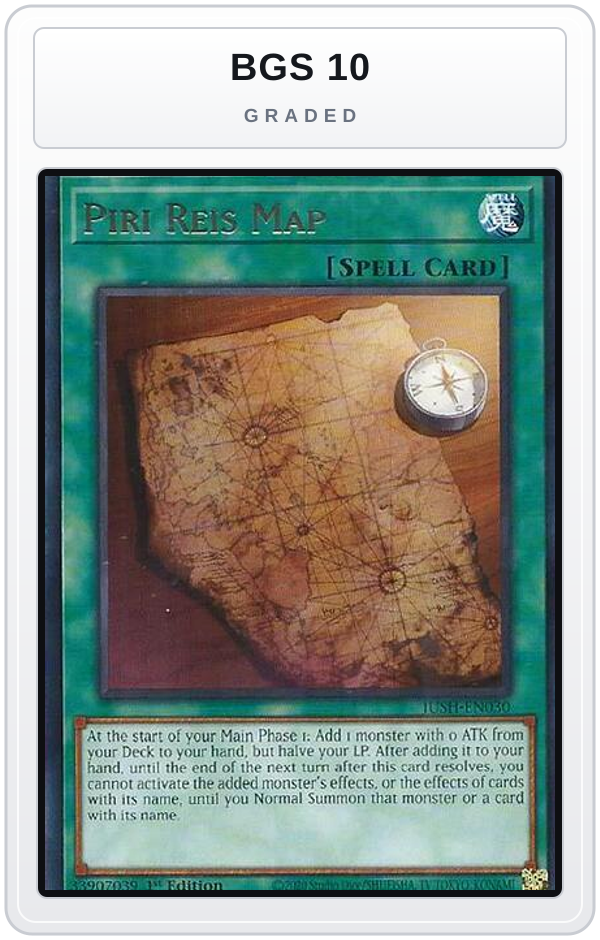 Graded - Piri Reis Map — BGS 10 graded overlay