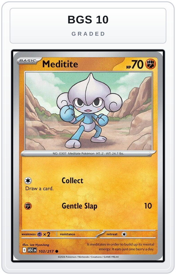 Graded - Meditite — BGS 10 graded overlay