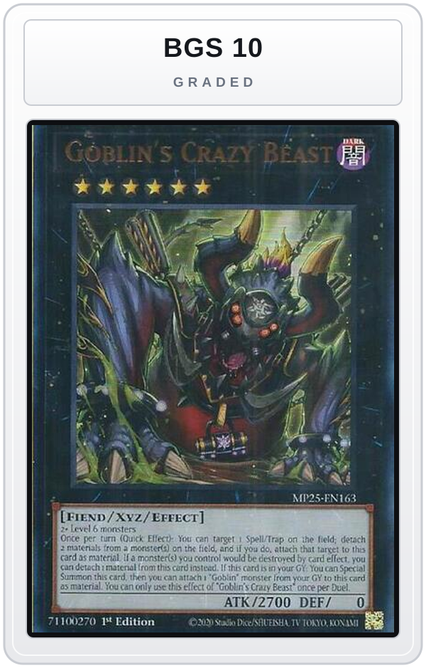 Graded - Goblin's Crazy Beast — BGS 10 graded overlay