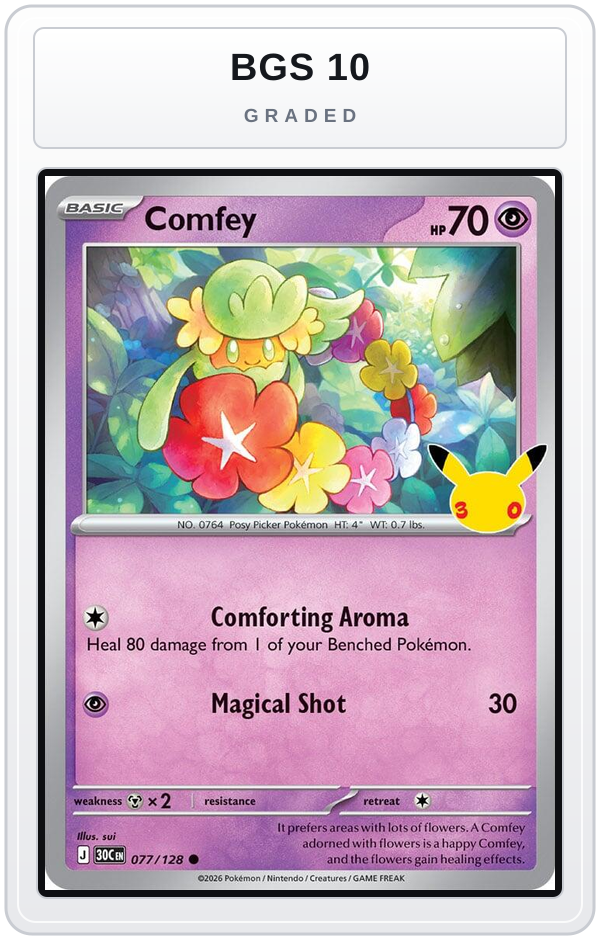Graded - Comfey — BGS 10 graded overlay