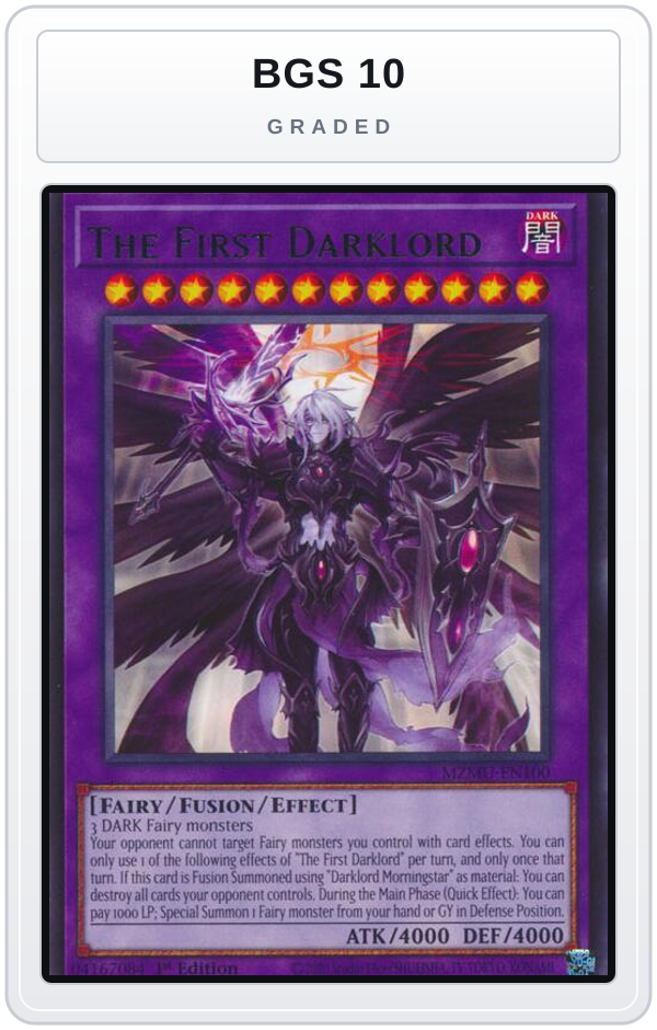 Graded - The First Darklord — BGS 10 graded overlay