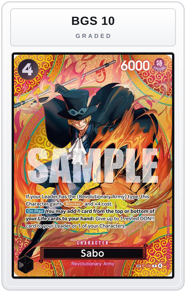 Graded - Sabo (P-105) (SP) — BGS 10 graded overlay