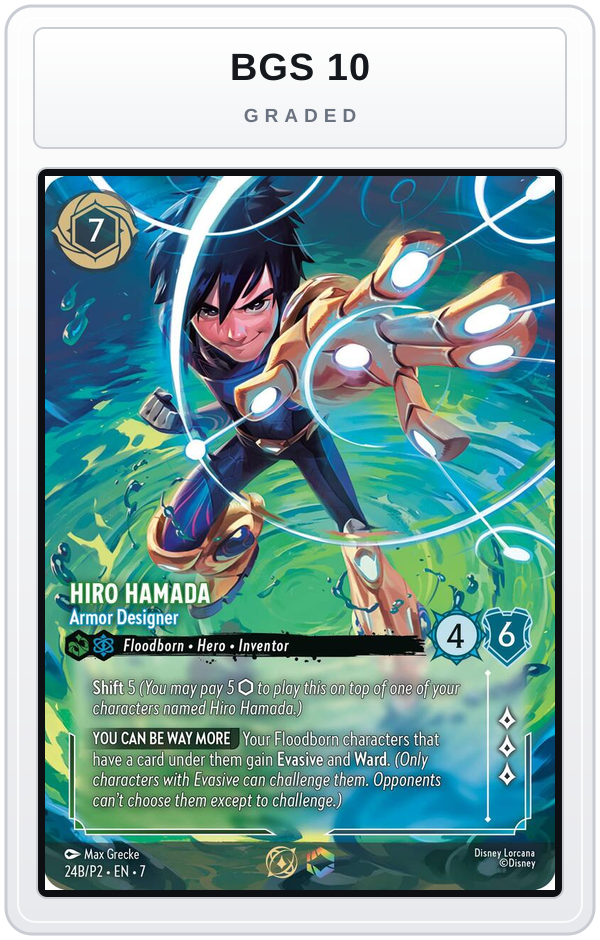 Graded - Hiro Hamada - Armor Designer (Store Championship) — BGS 10 graded overlay