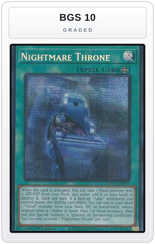 Graded - Nightmare Throne — BGS 10 graded overlay
