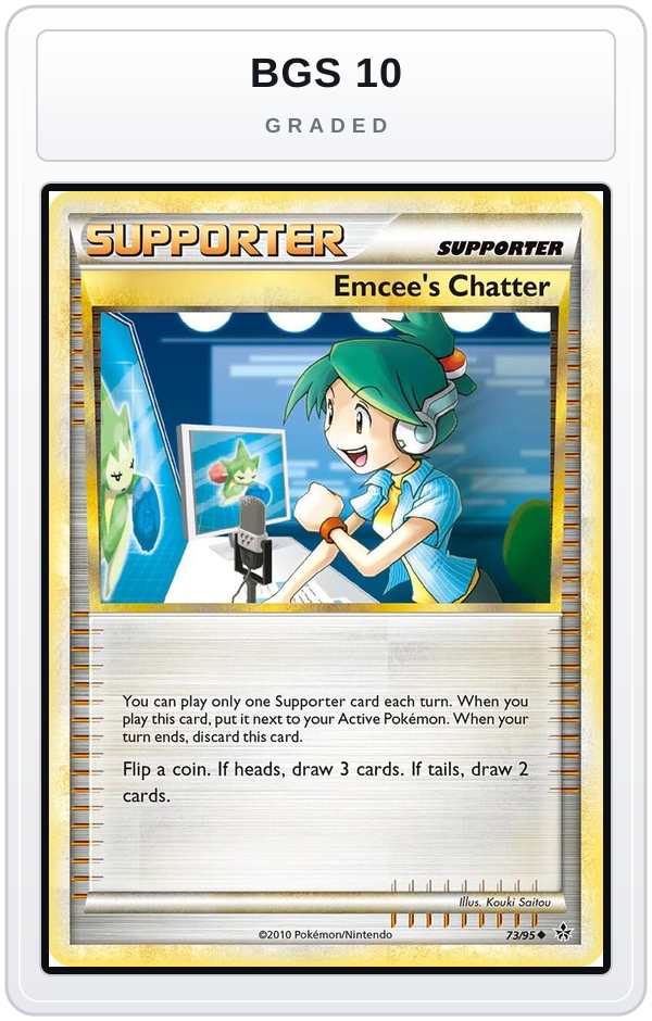 Graded - Emcee's Chatter — BGS 10 graded overlay