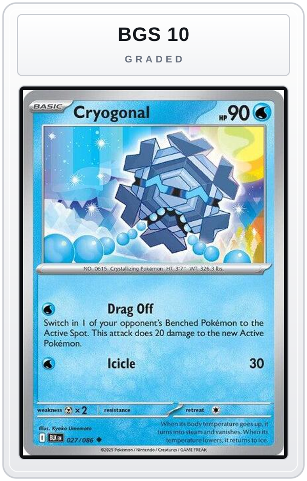 Graded - Cryogonal — BGS 10 graded overlay