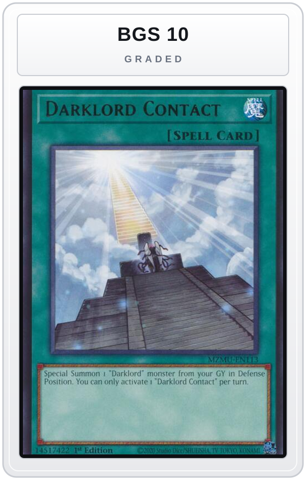 Graded - Darklord Contact — BGS 10 graded overlay