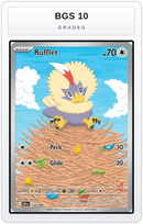 Graded - Rufflet - 154/086 — BGS 10 graded overlay