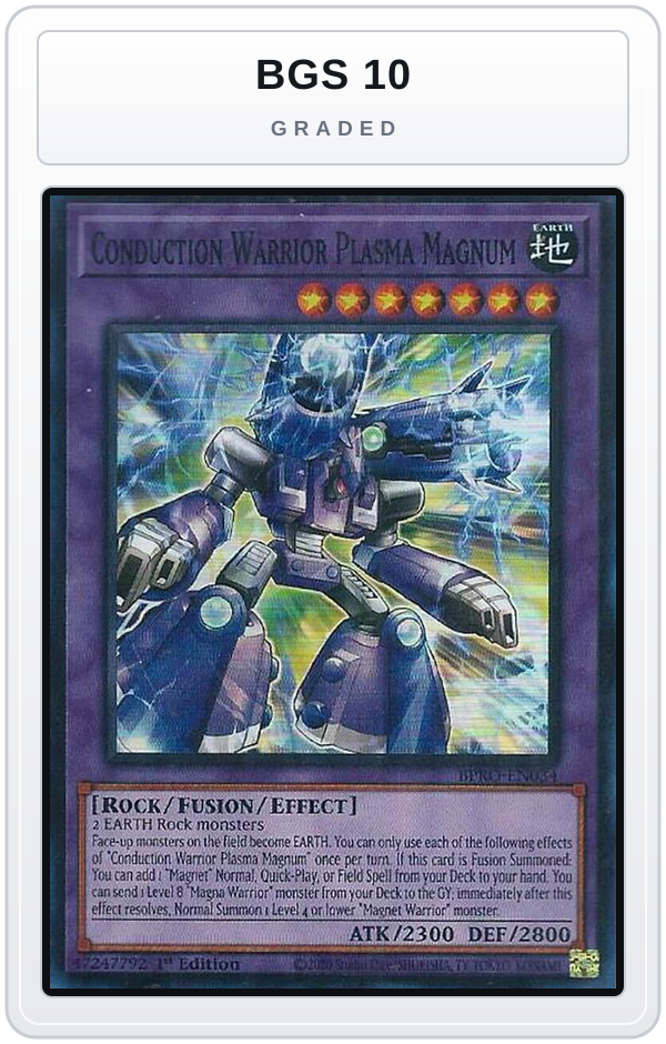 Graded - Conduction Warrior Plasma Magnum — BGS 10 graded overlay