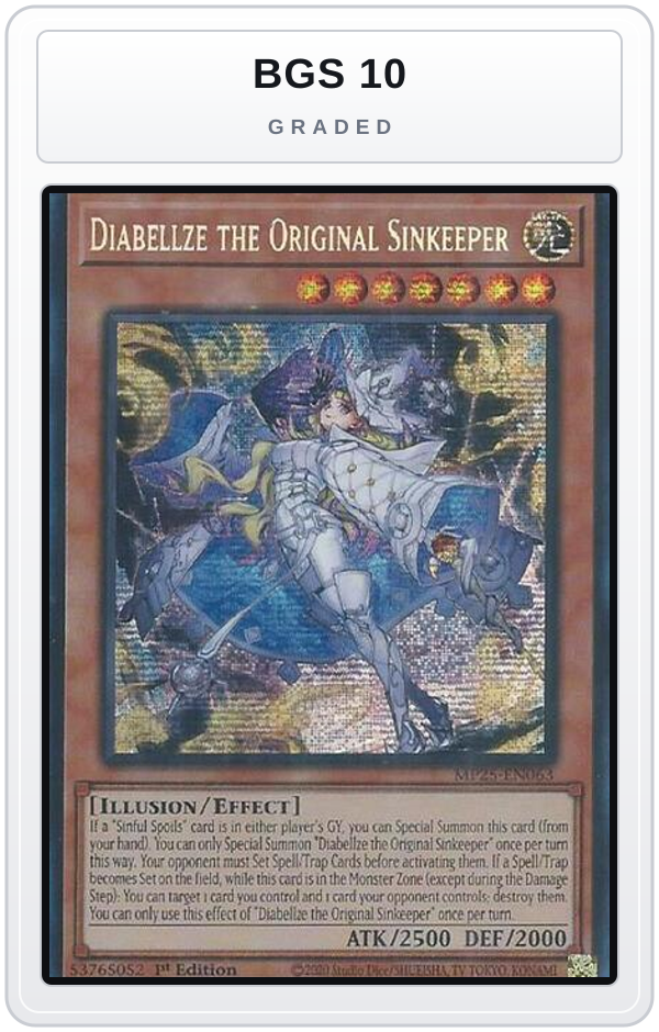 Graded - Diabellze the Original Sinkeeper — BGS 10 graded overlay