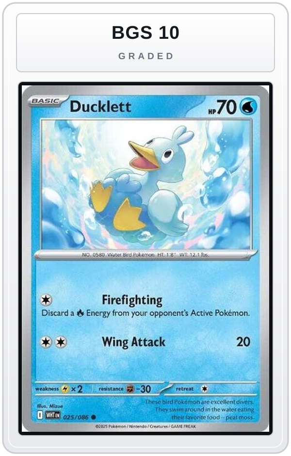 Graded - Ducklett — BGS 10 graded overlay