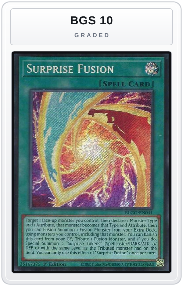 Graded - Surprise Fusion — BGS 10 graded overlay
