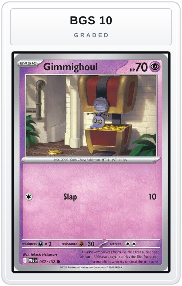 Graded - Gimmighoul — BGS 10 graded overlay